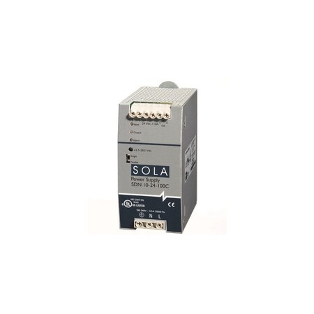 Solahd 24V DIN POWER SUPPLY 240W, 115/230VAC IN, METAL HOUSING SDN1024100C